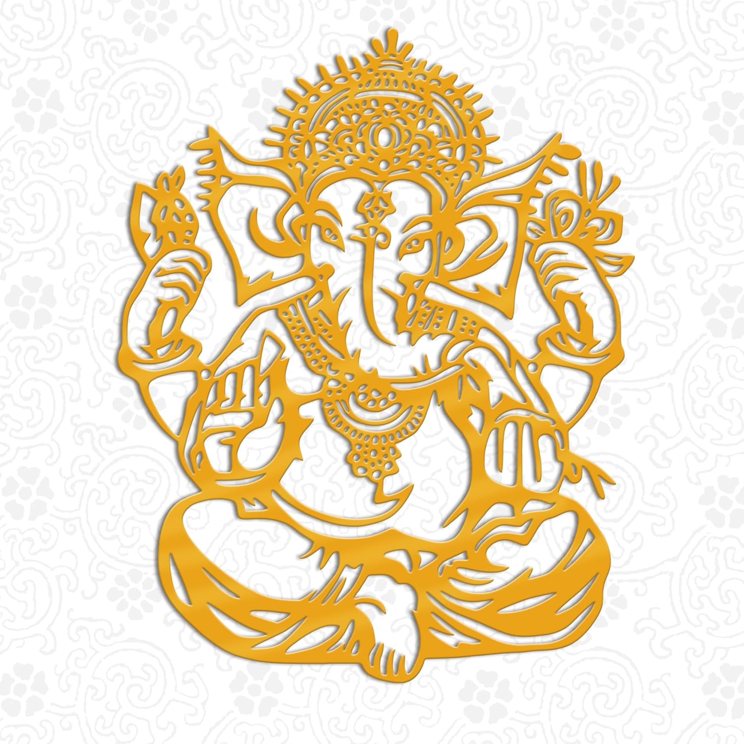 Slickss Gold Ganesha Wall Decor