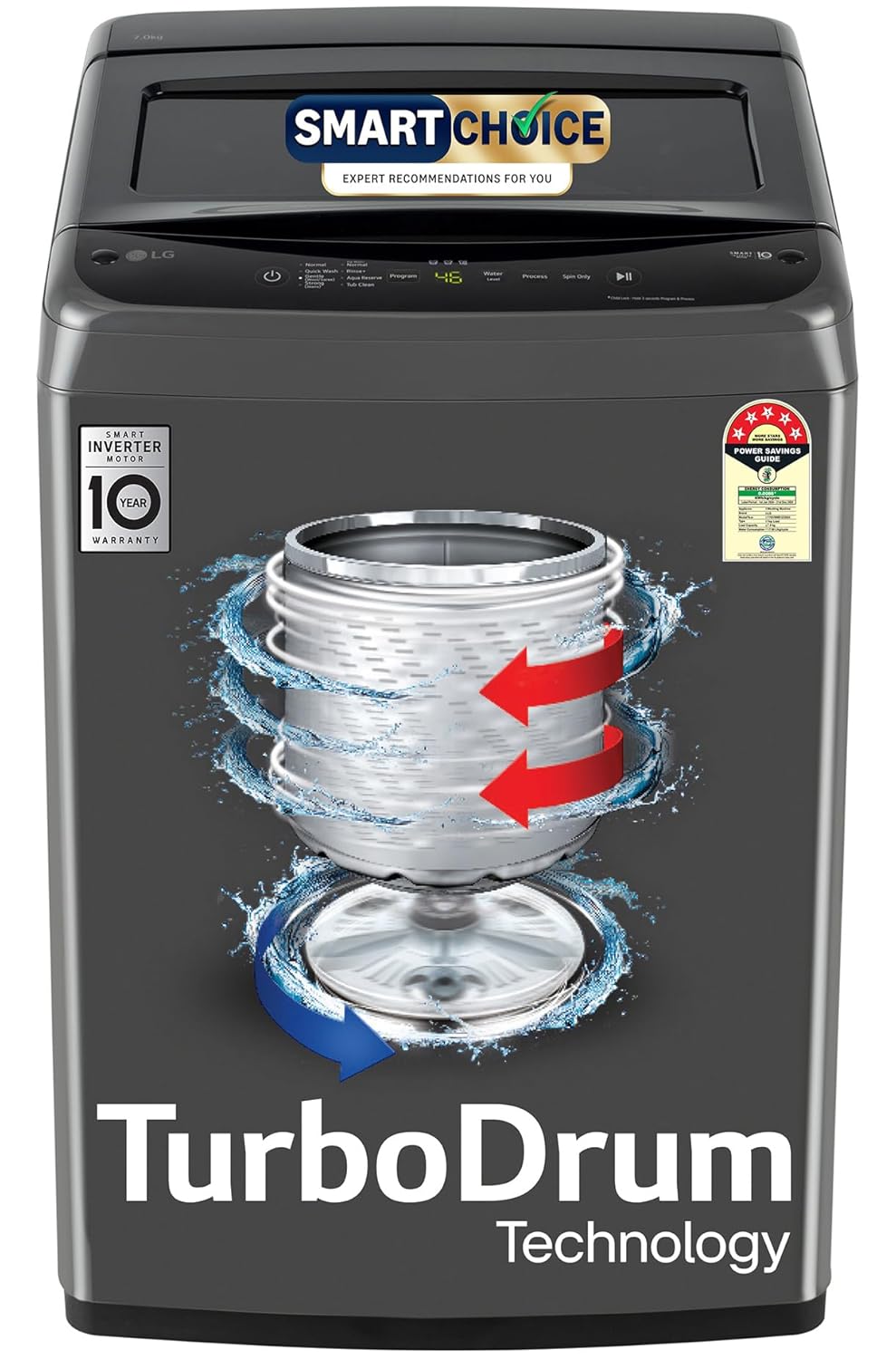 LG 7 kg Top Load Washing Machine